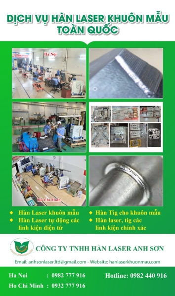 Sửa chữa, kinh doanh máy hàn laser - Hàn Laser Khuôn Mẫu - Công Ty TNHH Hàn Laser Anh Sơn